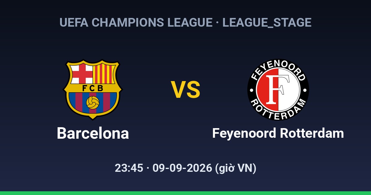 FC Barcelona vs Feyenoord Rotterdam