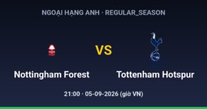 Nottingham Forest FC vs Tottenham Hotspur FC