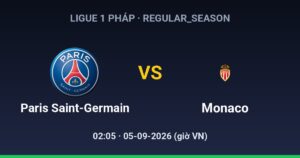 Paris Saint-Germain FC vs AS Monaco FC