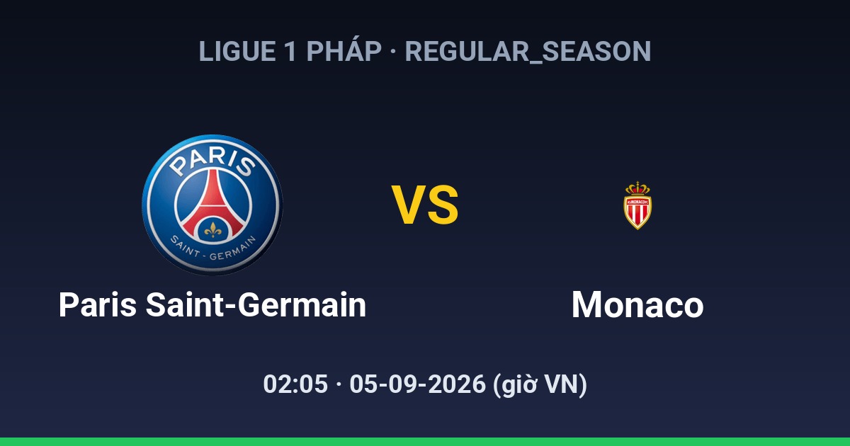 Paris Saint-Germain FC vs AS Monaco FC