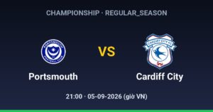 Portsmouth FC vs Cardiff City FC