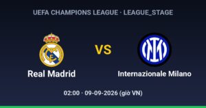Real Madrid CF vs FC Internazionale Milano