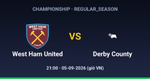 West Ham United FC vs Derby County FC